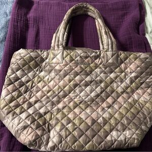 MZ Wallace Metro Medium Quilted Camo Tote Shoulder Bag Pre-owned.